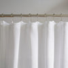 Organic Cotton Waffle Shower Curtain White | Mold Resistant, Quick Dry | Standard Sizes & Made to Measure-0