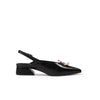 Pearl Retro Leather Slingback Sandals-2
