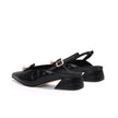 Pearl Retro Leather Slingback Sandals-4