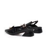 Pearl Retro Leather Slingback Sandals-4