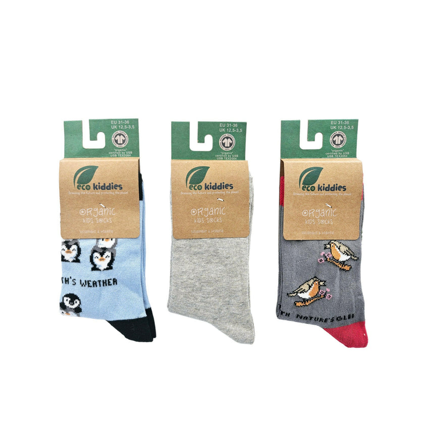 NATURE'S FRIENDS ORGANIC COTTON KIDS SOCKS BUNDLE-0