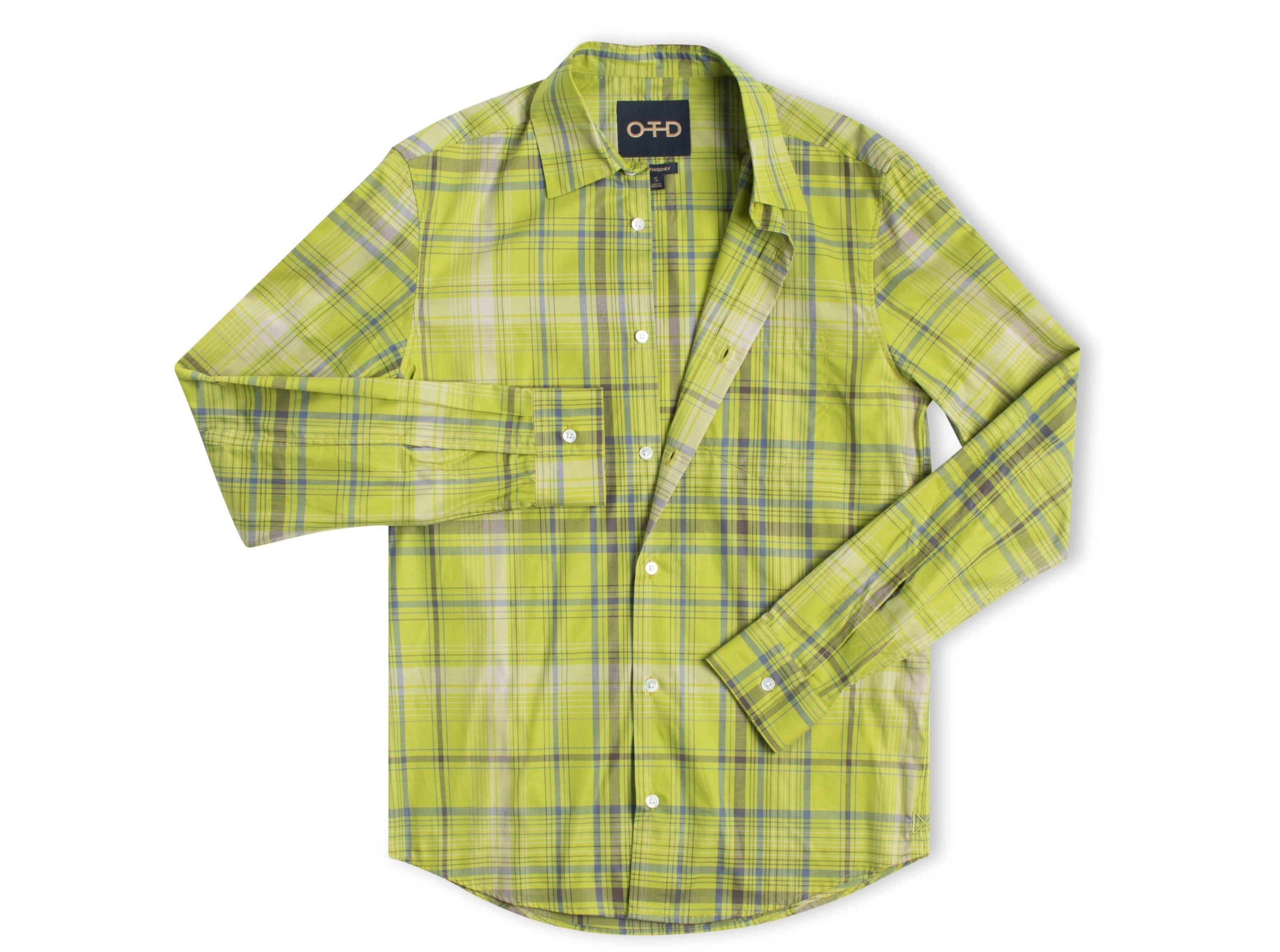 Plaid Long Sleeve Shirt-4