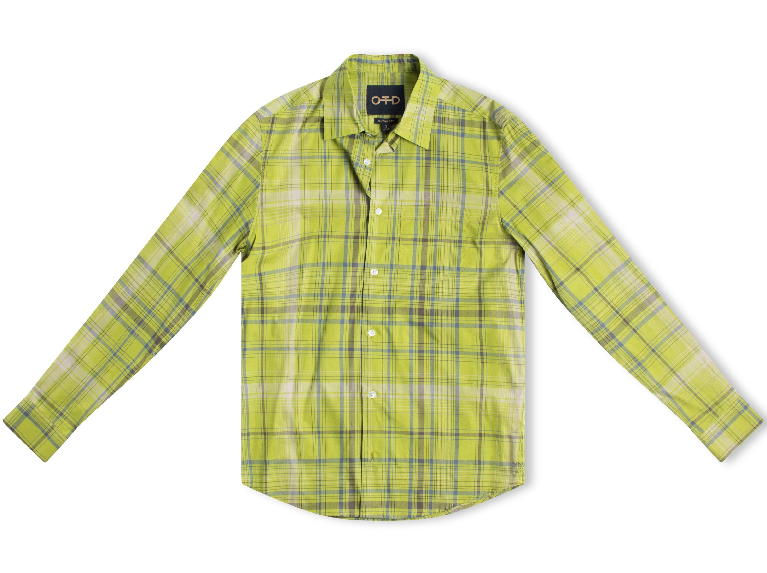Plaid Long Sleeve Shirt-0