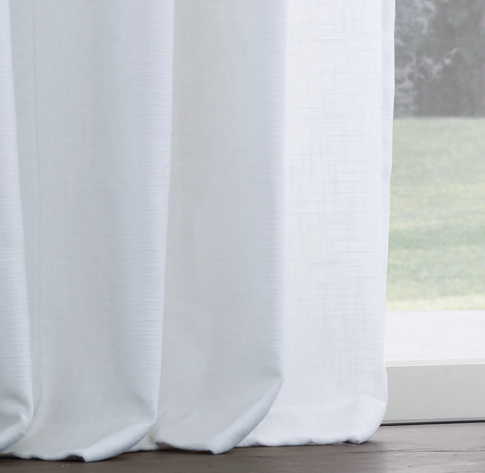 Euro Pinch Pleated Linen Curtains | Organic Italian Textured Weave | Light Filtering or Blackout