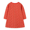 Baby Girl Ditsy Flower Graphic Embroidered Design Long Sleeve Dress