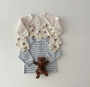 Baby Striped & Polka Dot Pattern & Solid Color Loose Comfort Shirt
