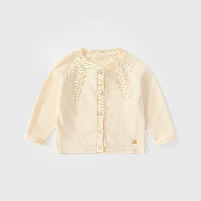 Arrival Autumn Baby Kids Girls Hollow-out Pattern Long Sleeves Cardigan