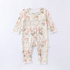 Autumn and Spring Arrival Baby Unisex Animals Pattern Long Sleeves Crew Neck Single Breasted Rompers