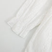 Baby Girl Solid Color White Mesh Embroidered Pattern Long Sleeve Dress