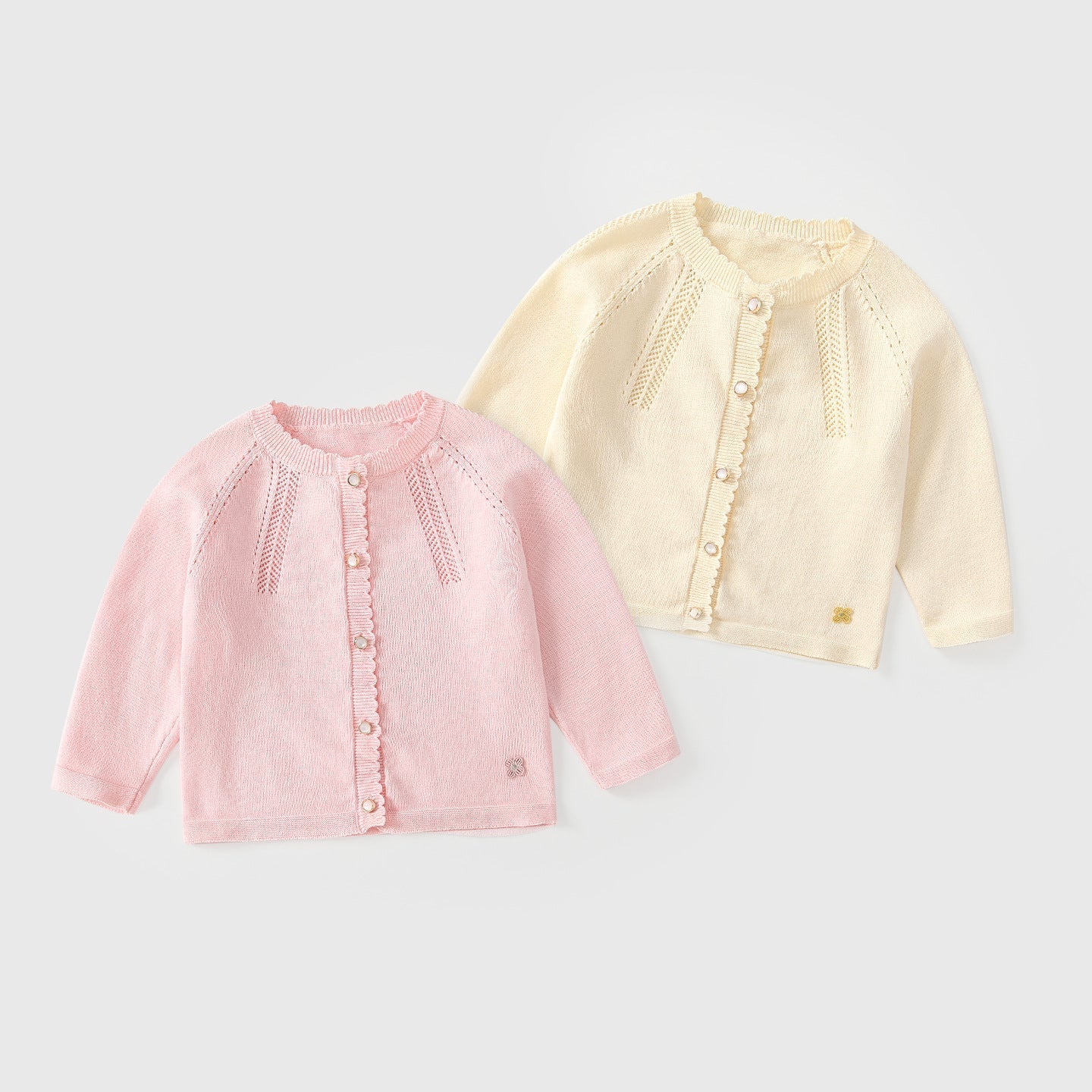 Arrival Autumn Baby Kids Girls Hollow-out Pattern Long Sleeves Cardigan