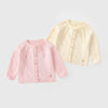 Arrival Autumn Baby Kids Girls Hollow-out Pattern Long Sleeves Cardigan