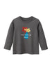 Autumn Arrival Kids Girls Flowers Cartoon and Letters Print Crew Neck Long Sleeves Pullover Sweatshirt