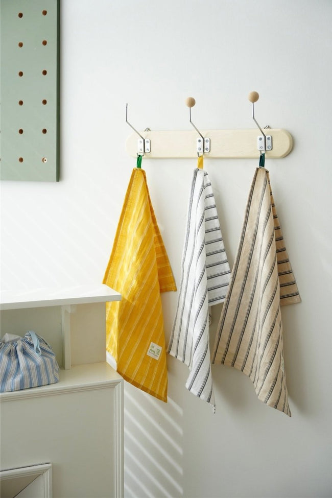 Retro Farmhouse French Linen Stripe Placemat for Elegant Table Setting-1