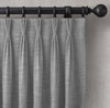 Organic Basketweave Linen Curtains with Blackout/Light Filtering Liner | Pinch Pleat | 17 Colours | Made in the UK | The Organic Habitat