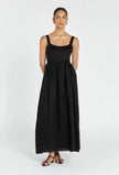 Black Linen Dress | Maxi Dress | Linen Dress | Linen Clothing | 100% Organic Linen