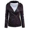 Womens Asymmetrical Leather Jacket