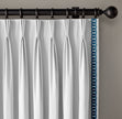 Cotton Canvas Linked Oval Edging | 6.35cm Wide Decorative Trim | For Curtains, Cushions, Blinds & Sewing | Choice of 7 Colours | Per Metre