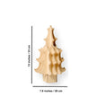 Montessori Wooden Christmas Tree & Felt Ornaments Set