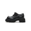 Versatile Chunky Round-Toe Leather Shoes-0