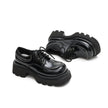 Versatile Chunky Round-Toe Leather Shoes-4