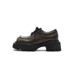 Versatile Chunky Round-Toe Leather Shoes-6