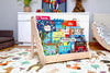 Curved Wooden Bookshelf in Multiple Sizes – Elegant Wave Design